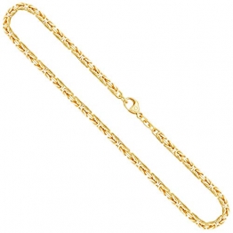 Goldkette, Königskette Gelbgold 585/14 K, Länge 50 cm, Breite 3.2 mm, Gewicht ca. 37.1 g, NEU - 1