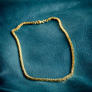 Goldkette, Königskette Gelbgold 585/14 K, Länge 50 cm, Breite 3.2 mm, Gewicht ca. 37.1 g, NEU - 8