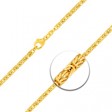 Goldkette, Königskette Gelbgold 585/14 K, Länge 55 cm, Breite 2.8 mm, Gewicht ca. 32 g, NEU - 2