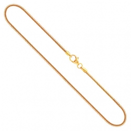Goldkette, Schlangenkette Gelbgold 585/14 K, Länge 45 cm, Breite 1.4 mm, Gewicht ca. 4.5 g, NEU - 1
