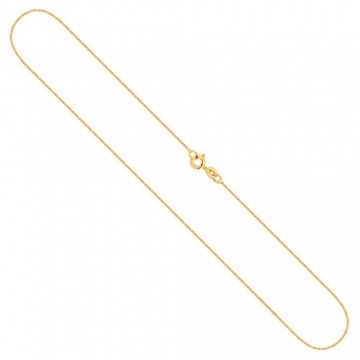 Goldkette, Venezianerkette Gelbgold 333/8 K, Länge 38 cm, Breite 0.6 mm, Gewicht ca. 0.8 g, NEU - 1