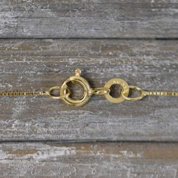 Goldkette, Venezianerkette Gelbgold 333/8 K, Länge 38 cm, Breite 0.6 mm, Gewicht ca. 0.8 g, NEU - 5