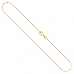 Goldkette, Venezianerkette Gelbgold 750/18 K, Länge 42 cm, Breite 0.9 mm, Gewicht ca. 3.4 g, NEU - 1