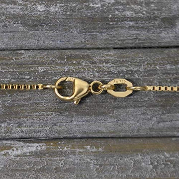 Goldkette, Venezianerkette Gelbgold 750/18 K, Länge 42 cm, Breite 0.9 mm, Gewicht ca. 3.4 g, NEU - 4