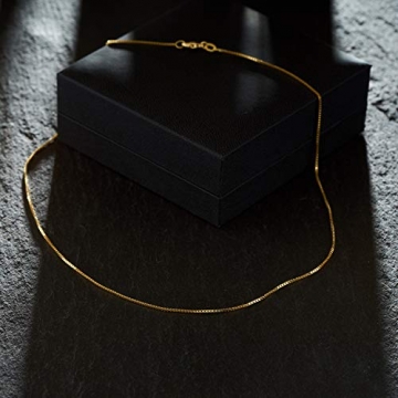 Goldkette, Venezianerkette Gelbgold 750/18 K, Länge 42 cm, Breite 0.9 mm, Gewicht ca. 3.4 g, NEU - 6