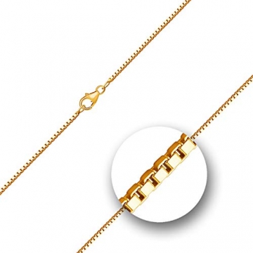 Goldkette, Venezianerkette Gelbgold 750/18 K, Länge 42 cm, Breite 1.4 mm, Gewicht ca. 7.5 g, NEU - 2