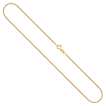 Goldkette, Venezianerkette Gelbgold 750/18 K, Länge 50 cm, Breite 1.2 mm, Gewicht ca. 4.9 g, NEU - 1