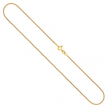 Goldkette, Venezianerkette Gelbgold 750/18 K, Länge 50 cm, Breite 1.2 mm, Gewicht ca. 4.9 g, NEU - 1