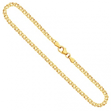 Goldkette, Zwillingspanzerkette Gelbgold 585/14 K, Länge 55 cm, Breite 2.9 mm, Gewicht ca. 6.7 g, NEU - 1