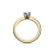 Goldring Blautopas 750 + inkl. Luxusetui + Blautopas Ring Gold Blautopasring Gold (Gelbgold 750) - Precious Amoonic Schmuck Größe 52 (16.6) AM195 GG750BTFA52 - 3