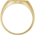 JewelryWeb Herren-Siegelring 18 Karat (750) Gelbgold poliert 14 x 12 mm Größe V 1/2 - 2