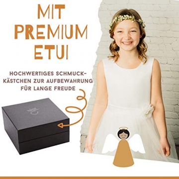 Kreuz Kette Gold 333 echt +GRATIS Etui+ Kinder Kreuzkette Kette mit Kreuz Kettenanhänger Anhänger Echtgold Goldkette Gelbgold 333er Kommunion Konfirmation Mädchen Jungen Kreuzanhänger FF418 - 3