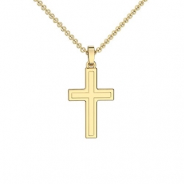 Kreuz Kette Gold 333 echt +GRATIS Etui+ Kinder Kreuzkette Kette mit Kreuz Kettenanhänger Anhänger Echtgold Goldkette Gelbgold 333er Kommunion Konfirmation Mädchen Jungen Kreuzanhänger FF418 - 1