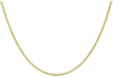 Massive Panzerkette Gelbgold 18 Karat 750 Gold Kette 1.75 mm Breit Länge wählbar (45) - 1