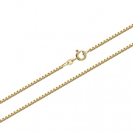 NKlaus 40cm Venezia Goldkette 0,8mm 585 Gelbgold 14 Karat Venezianerkette 1,95g Kette 9357 - 1