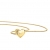 Orovi Halskette Damen Kette mit Herz Gelbgold 18 Karat / 750 Gold Diamant Brilliant 0,02 ct - 2