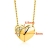 Orovi Halskette Damen Kette mit Herz Gelbgold 18 Karat / 750 Gold Diamant Brilliant 0,02 ct - 3