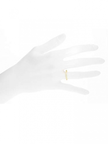 Ring Gelbgold 333 Gold (8 Karat) Mit Zirkonia Zart 3mm Memory Memoire Rundum Damenring Fingerring Goldring Gr.48 Cora R-07950-G301-CZC-whi-W48 - 5