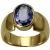 Safir Ring, hochwertige Goldschmiedearbeit aus Deutschland (Gelbgold 750), handgefertigt,Saphir Ring mit Expertise, Goldring, Damen Ring mit echtem Edelstein - 1
