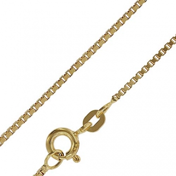 trendor Goldkette 333 Gold Venezianer Kette für Damen und Herren 0,9 mm Halskette aus Echtgold, schönes Geschenk 71750 50 cm - 1