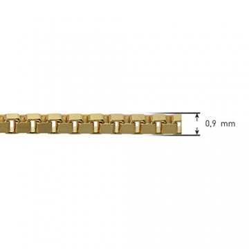 trendor Goldkette 333 Gold Venezianer Kette für Damen und Herren 0,9 mm Halskette aus Echtgold, schönes Geschenk 71750 50 cm - 6