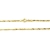 14 Karat / 585 Gold Singapur Kette Licht Zweiseitig Diamantiert Unisex, Länge Wählbar (49) - 2