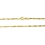 14 Karat / 585 Gold Singapur Kette Licht Zweiseitig Diamantiert Unisex, Länge Wählbar (49) - 2