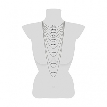Engelsrufer Cross Kette mit Anhänger für Damen 925er Sterlingsilber besetzt mit 19 weißen Zirkonia Länge 38 cm plus 4 cm - 3