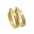 Kleine Griechische Schlüssel Ohrringe Creolen Gelbgold Aus 14 Karat / 585 Gold (3 x 14 Ø mm) - PR141 - 1