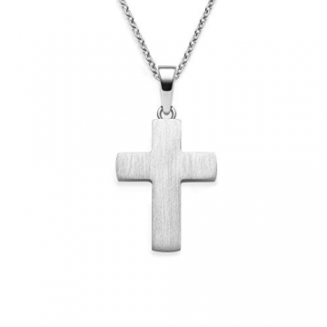 Kreuz Kette Silber 925 Kreuzkette + Luxusetui + Silberanhänger echt Silber Kreuzkette ohne Stein Kreuzanhänger Anhänger Kommunion Konfirmation Taufkette FF525 SS92545 - 4