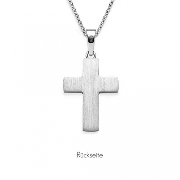 Kreuz Kette Silber 925 Kreuzkette + Luxusetui + Silberanhänger echt Silber Kreuzkette ohne Stein Kreuzanhänger Anhänger Kommunion Konfirmation Taufkette FF525 SS92545 - 6