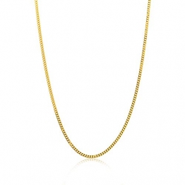 Miore Kette Damen Panzer Halskette Gelbgold 14 Karat / 585 Gold, Länge 45 cm Schmuck - 1