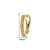Miore Ohrringe Damen 0.10 Ct Diamant Creolen aus Gelbgold/Weißgold 18 Karat / 750 Gold, Ohrschmuck mit Diamant Brillianten (Gelbgold) - 3