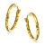 Orovi Ohrringe Damen Gelbgold 14 Karat / 585 Gold Creolen - 3