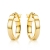 Miore Ohrringe Damen Creolen aus Gelbgold 9 Karat / 375 Gold, Ohrschmuck rund - 2