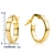 Miore Ohrringe Damen Creolen aus Gelbgold 9 Karat / 375 Gold, Ohrschmuck rund - 3