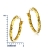 Miore Schmuck Damen gedrehte Creolen Ohrringe aus Gelbgold 18 Karat / 750 Gold - 2