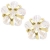 Ohrringe Ohrstecker Stecker Gelbgold 333 Gold (8 Karat) Mit Zirkonia Weiß Ø 5mm Goldstecker Little Paradise O-03332-G301-CZC-whi - 1