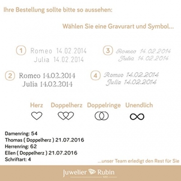 2 x 585 Trauringe Gold Bicolor Weißgold Eheringe Massiv Paarpreis LM.10 Weißgold Trauringe Paarpreis vom Juwelier Echtes Gold Verlobunsringe Wedding Rings Trouwringen (14 Karat (585) Bicolor) - 7