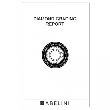 Abelini Damen - Gold 18 Karat (750) 18 Karat (750) Gelbgold Rundschliff Leicht Getöntes Weiß/Top Crystal (I) Diamant - 5