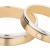 Ardeo Aurum Trauringe aus 375 Gold bicolor Gelbgold Weißgold mit 0,02 ct Diamant Brillant hochglanzpoliert-matt Eheringe Paarpreis - 2