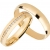 Ardeo Aurum Trauringe Damenring und Herrenring aus 375 Gold Gelbgold mit Zirkonia Eheringe 4 mm Breite Paarpreis - 1