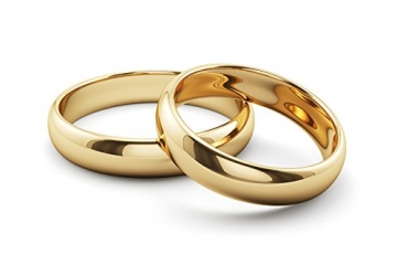 Ardeo Aurum Trauringe Damenring und Herrenring aus 375 Gold Gelbgold oder Weißgold hochglanzpoliert Eheringe Paarpreis - 2