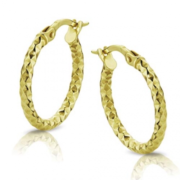 Orovi Damen Gold Creolen Ohrringe GelbGold Ohrringe 18 Karat (750) Ohr-Schmuck - 1