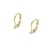Damen Ohrringe 585 14k Gold Gelbgold Ohrhänger mit praktischem Brisurverschluss Diamant Brillanten - 2
