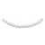 Diamond2deal Halskette 14 Karat Gelbgold 7-8 mm runde weiße Salzwasser-Akoya-Zuchtperle 50,8 cm - 1