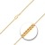 EDELWEISS Goldkette Herren Echtgold 1,4 mm, Panzerkette flach 750 aus Gelbgold, Kette Gold mit Stempel, Halskette mit Karabinerverschluss, Länge 38 cm, Gewicht ca. 3,2 g, Made in Germany - 2