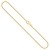 EDELWEISS Goldkette Herren Echtgold 1,4 mm, Panzerkette flach 750 aus Gelbgold, Kette Gold mit Stempel, Halskette mit Karabinerverschluss, Länge 38 cm, Gewicht ca. 3,2 g, Made in Germany - 1