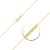 Goldkette, Venezianerkette Gelbgold 750/18 K, Länge 45 cm, Breite 0.6 mm, Gewicht ca. 1.3 g, NEU - 2