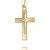Kreuz Kette Gold mit Diamantschliff Kreuz in Kreuz Gold Kreuz für Damen, Herren und Kinder Ketten-Anhänger 750 Gold 18 Karat mit Schmuck-Etui und Kette 50 cm - 2